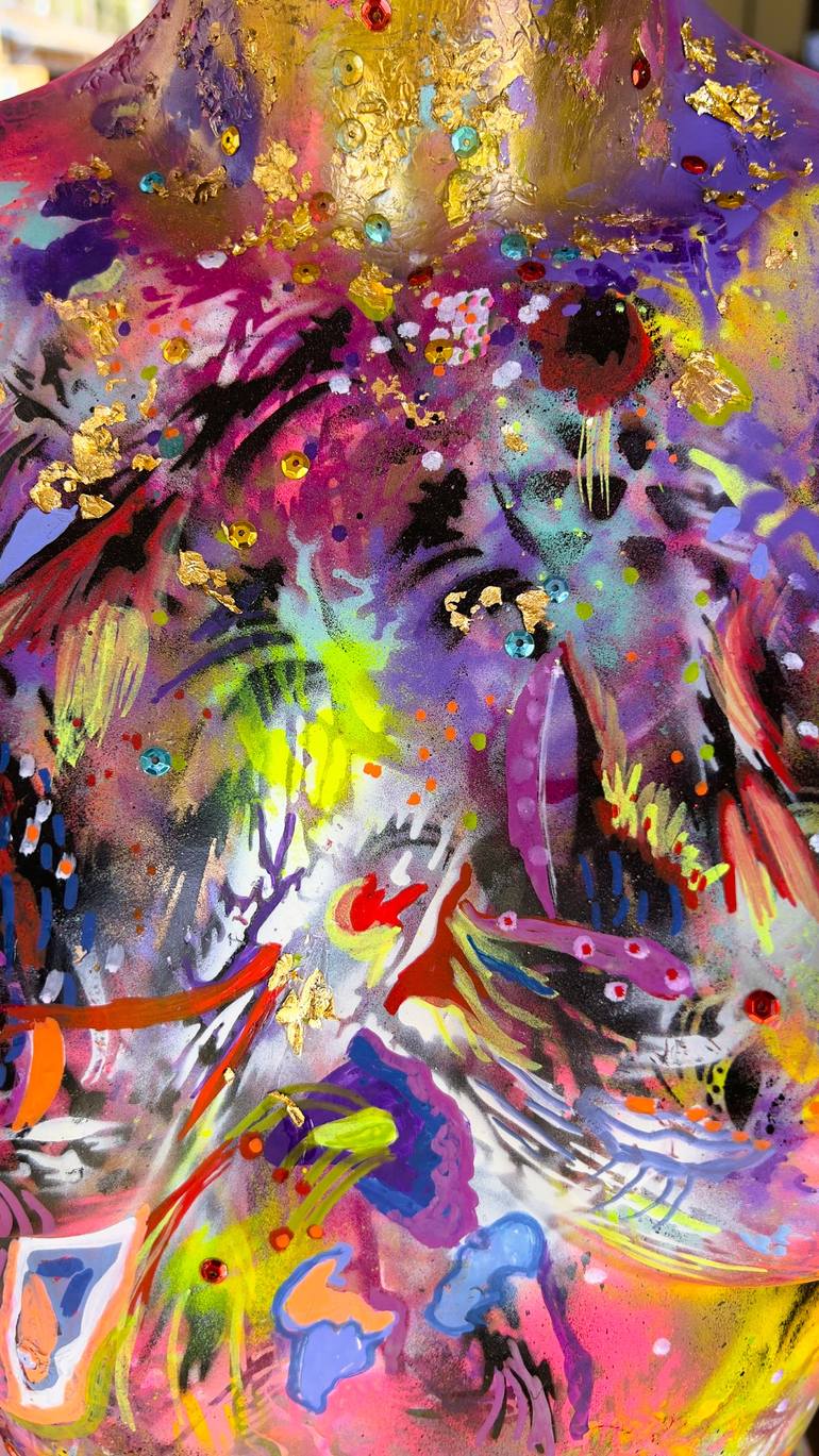 Original Art Deco Fantasy Sculpture by Muriel Deumie