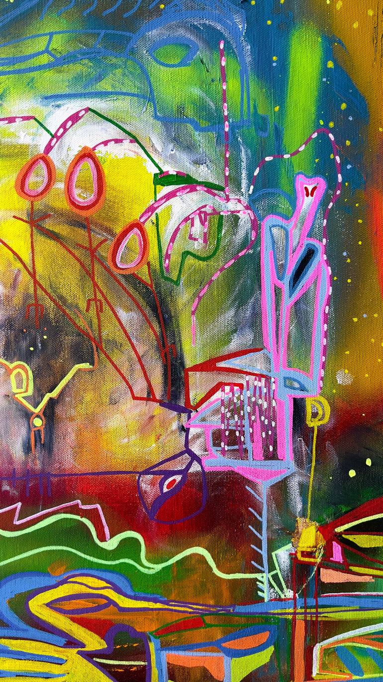 Original Street Art Graffiti Painting by Muriel Deumie