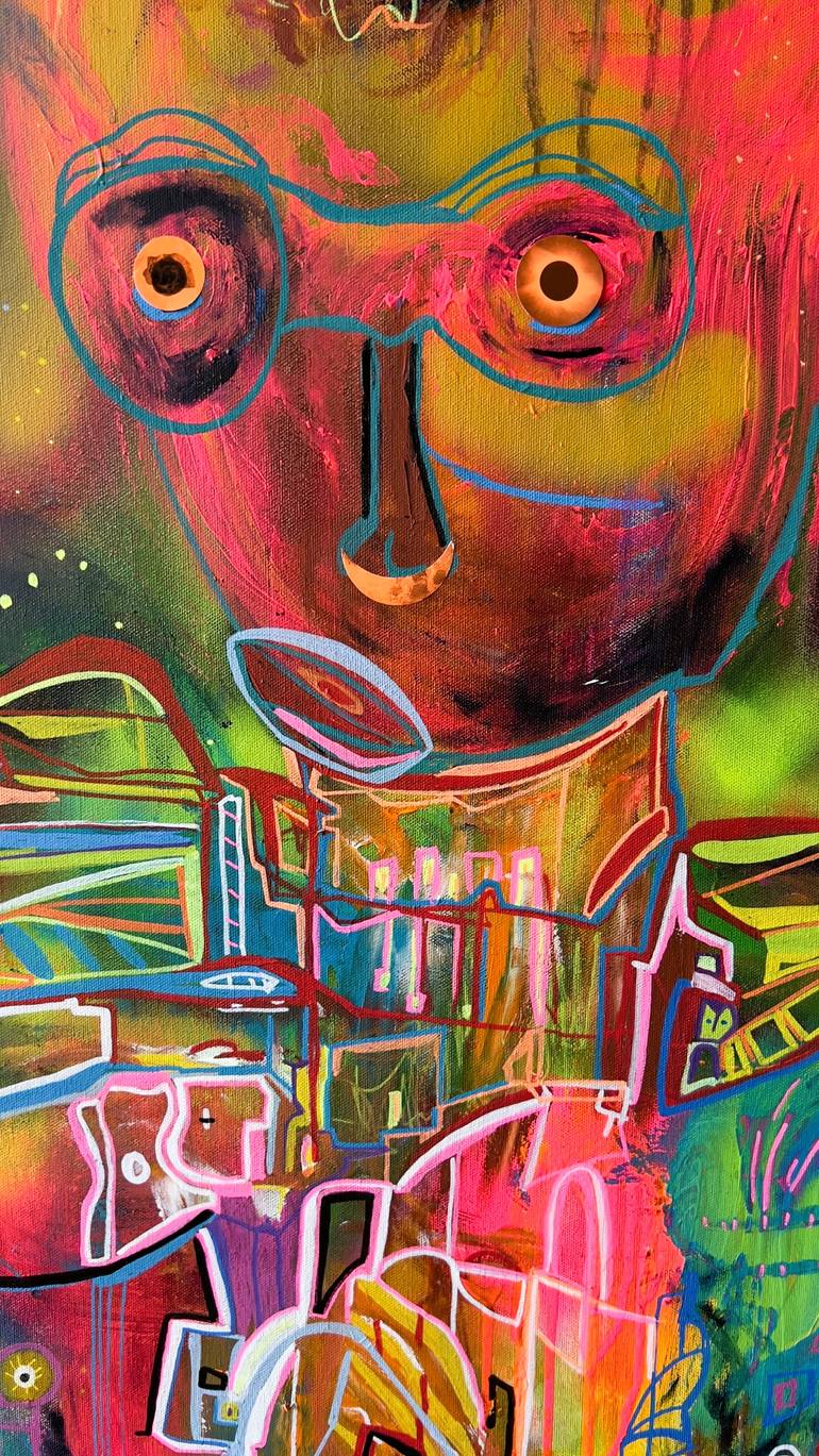 Original Street Art Graffiti Painting by Muriel Deumie