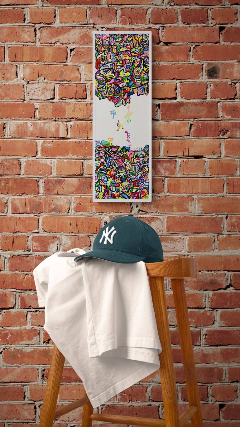 Original Pop Art Graffiti Painting by Muriel Deumie