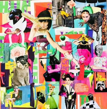 Print of Pop Art Pop Culture/Celebrity Collage by Muriel Deumie