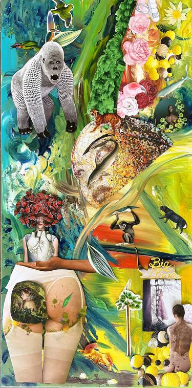 Original Nature Collage by Muriel Deumie