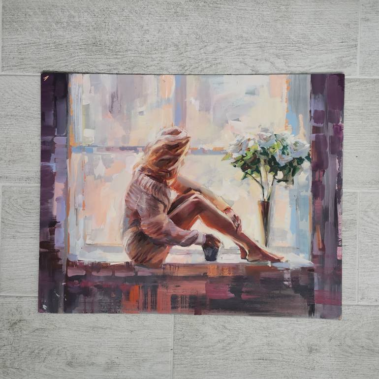 Original Modern Women Painting by Anastasia Deshko