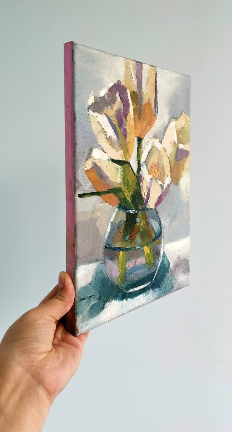 Original Abstract Botanic Painting by Anastasia Deshko