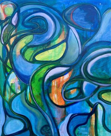 Original Abstract Paintings by heather doble