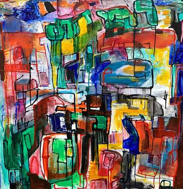 Original Abstract Paintings by heather doble