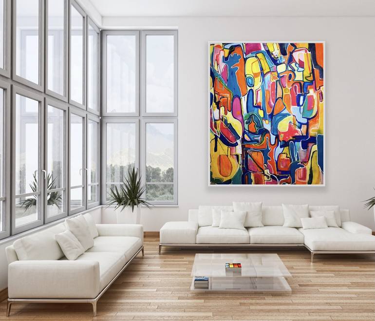 Original Abstract Expressionism Abstract Painting by heather doble