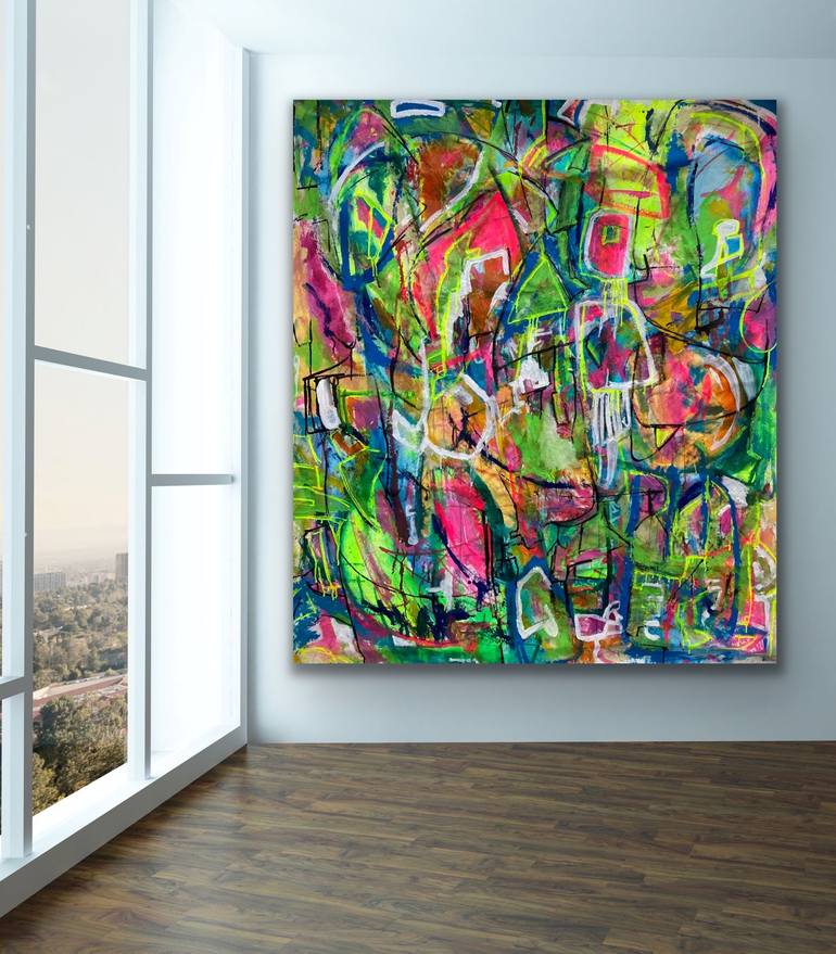 Original Expressionism Abstract Painting by Heather Doble