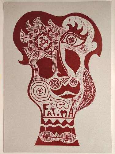 Original symbolism Abstract Printmaking by Alfredo Colleoni
