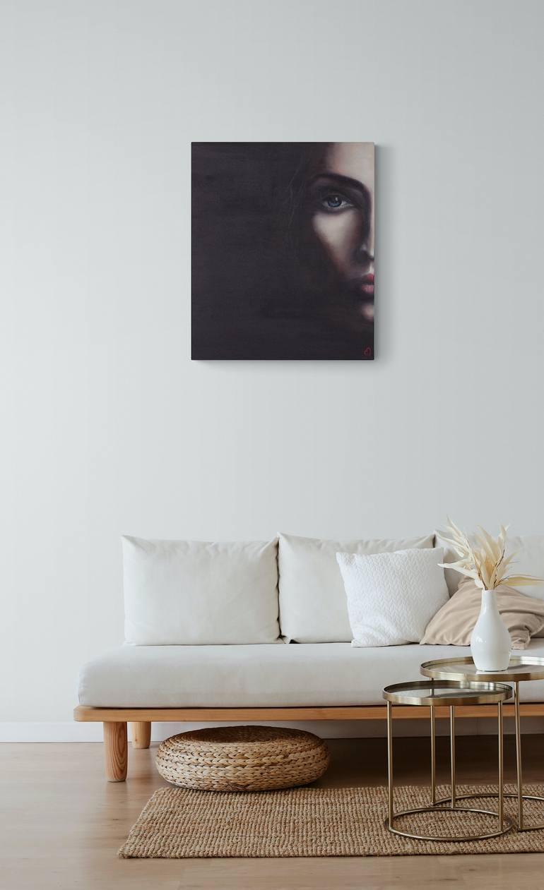 Original Modernism People Painting by Helena Sokolova
