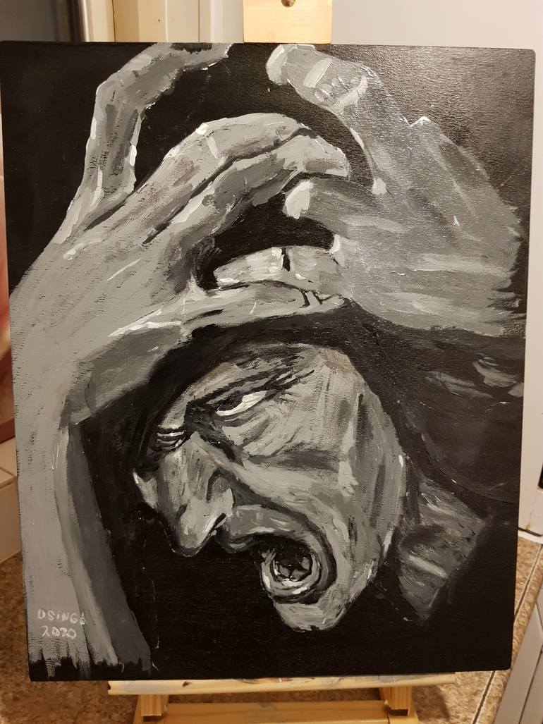 Original Expressionism People Painting by Dirk Osinga
