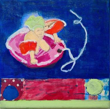Original Abstract Children Paintings by Sabrina Kroekel