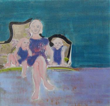 Original Abstract Family Paintings by Sabrina Kroekel