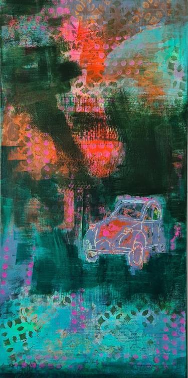 Original Automobile Paintings by Sabrina Kroekel