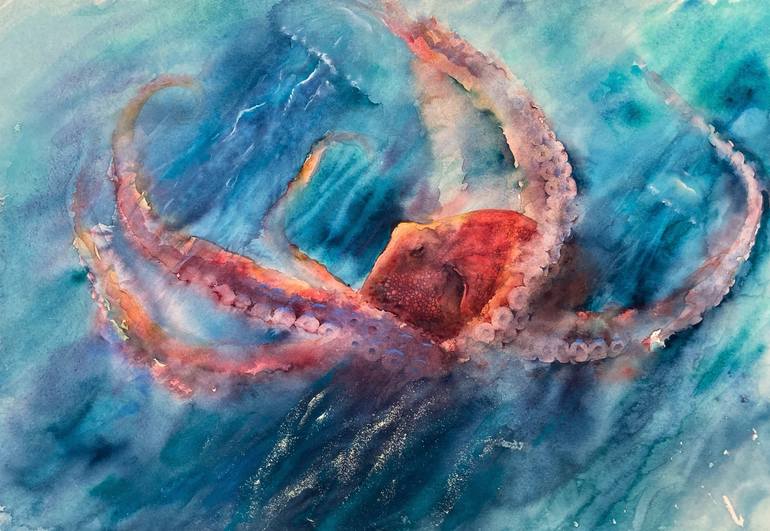 Kraken Art Print – Hinge Gallery - Art -Gifts - Handmade