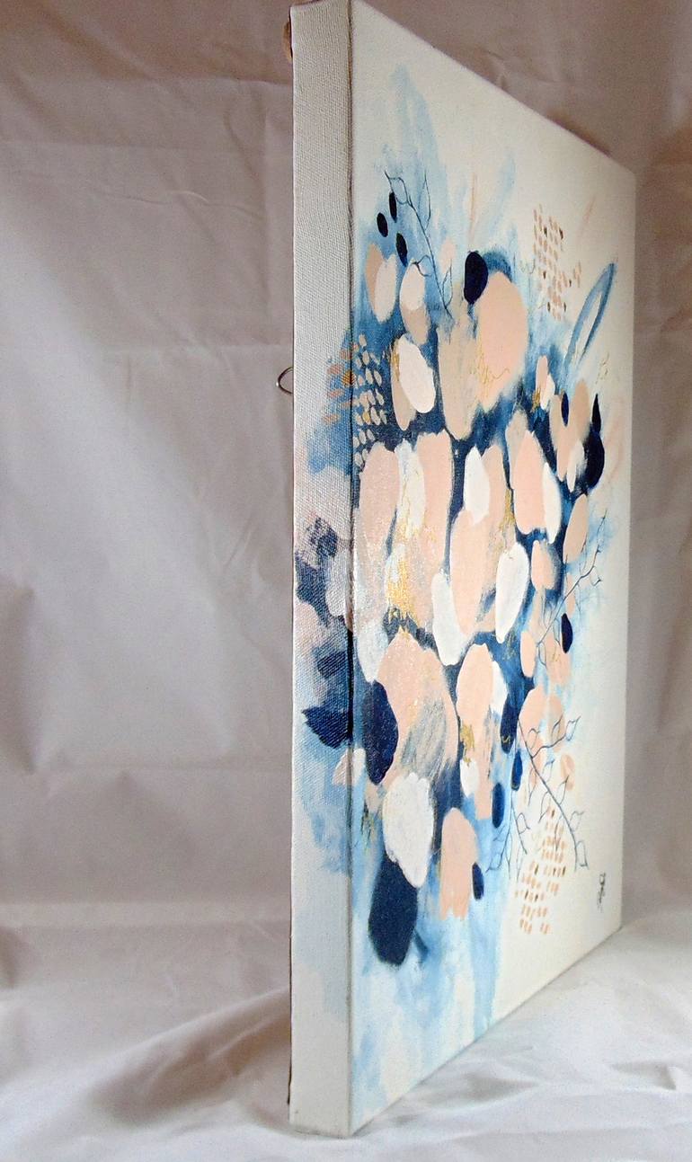 Original Abstract Floral Painting by Patty DelValle