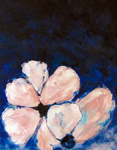 Original Abstract Floral Paintings by Patty DelValle