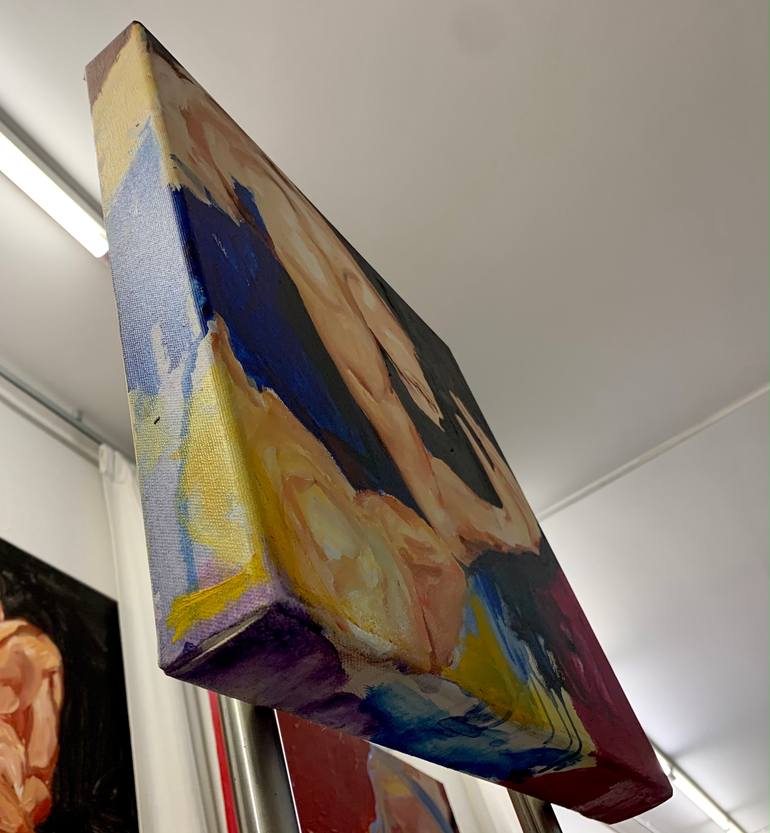 Original Abstract Expressionism Body Painting by Fabiola Quezada