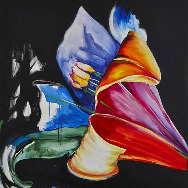 Original Expressionism Floral Paintings by Fabiola Quezada