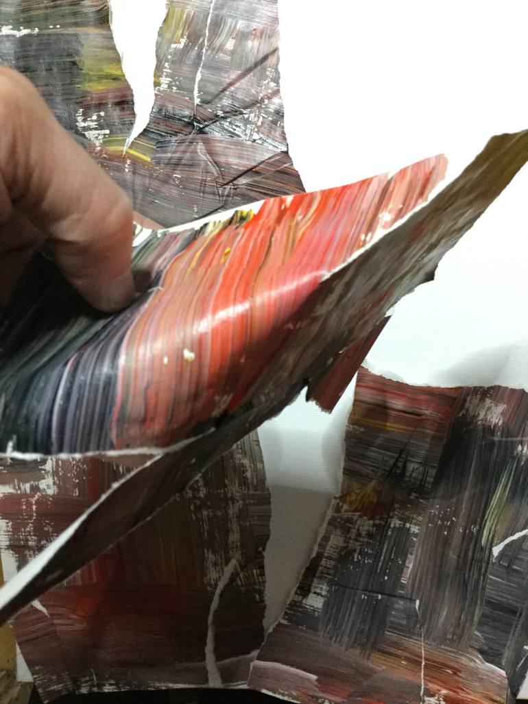 Original Abstract Expressionism Abstract Painting by Boriss Ivanov