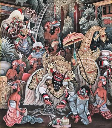 Original Realism Performing Arts Paintings by ketut suwela