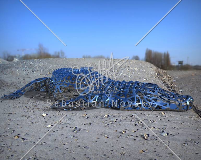 Original Abstract Animal Sculpture by Sebastian Novaky