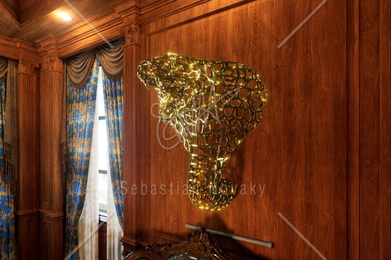 Original Abstract Animal Sculpture by Sebastian Novaky