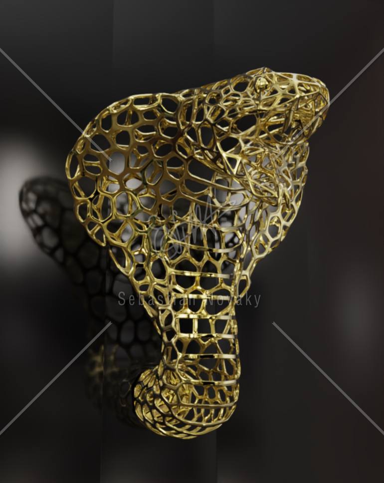 Original Abstract Animal Sculpture by Sebastian Novaky