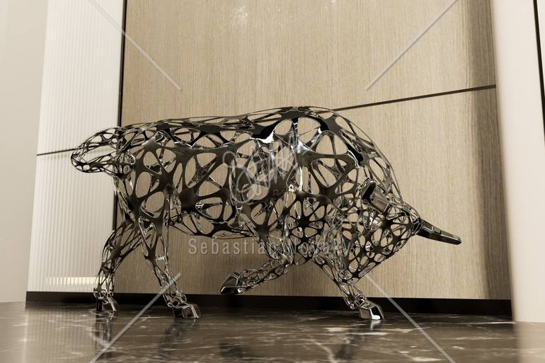 Original Abstract Animal Sculpture by Sebastian Novaky