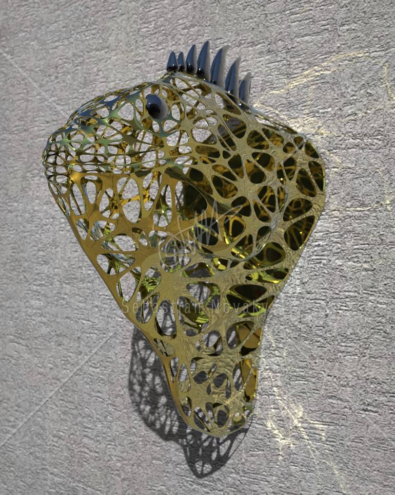 Original Abstract Animal Sculpture by Sebastian Novaky