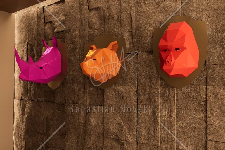 Original Abstract Animal Sculpture by Sebastian Novaky