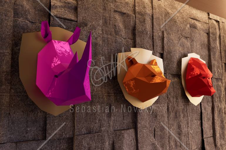 Original Abstract Animal Sculpture by Sebastian Novaky