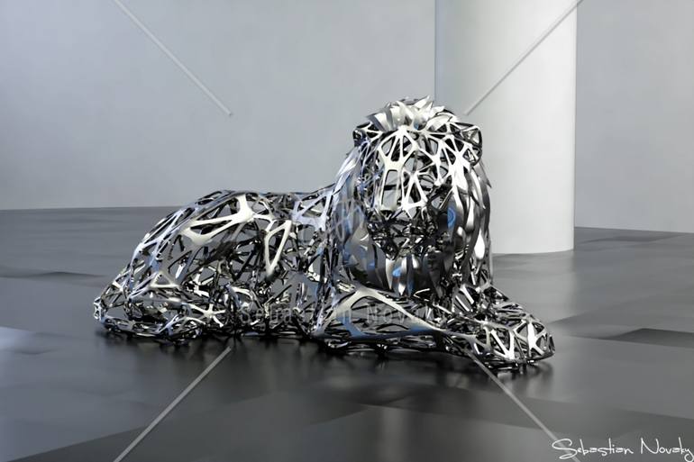 Original Abstract Animal Sculpture by Sebastian Novaky