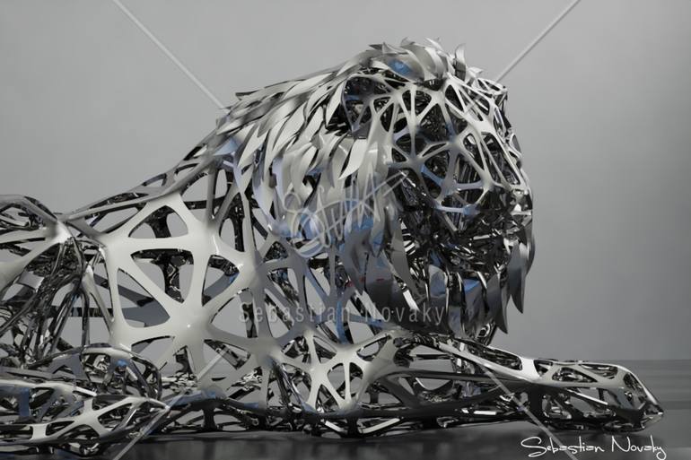 Original Abstract Animal Sculpture by Sebastian Novaky