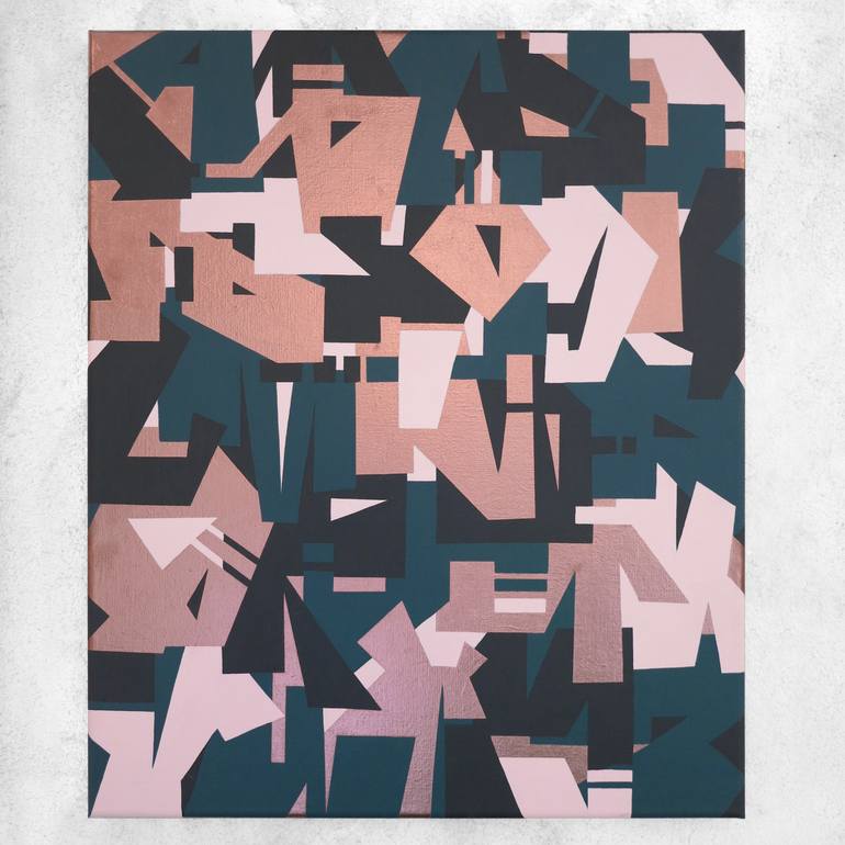 Original Abstract Typography Painting by Alpha Better