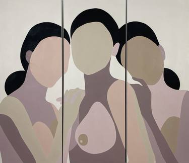 Original Abstract Nude Paintings by Kate Matsevych