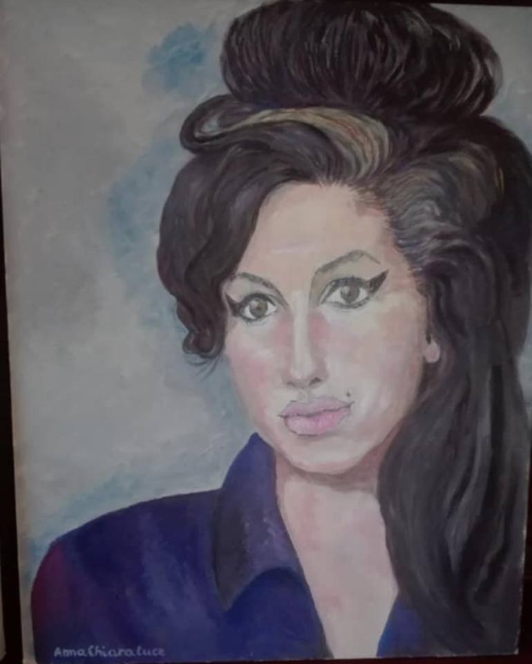 Amy Winehouse Neo-Soul Rhythm&Blues-Jazz Queen Painting By Anna ...