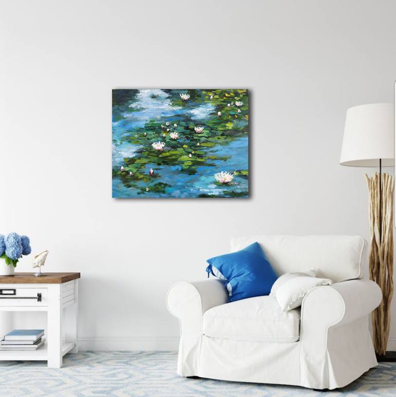 Original Abstract Landscape Painting by Kristina Timofeeva