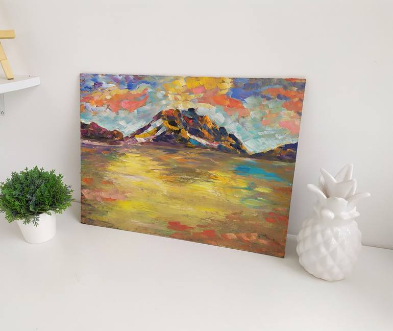 Original Impressionism Abstract Painting by Kristina Timofeeva