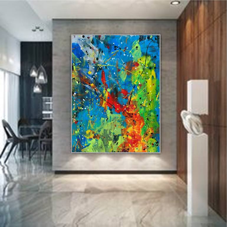 Original Abstract Expressionism Abstract Painting by Thomas Harle