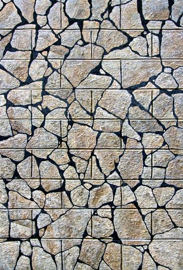 A cinder block wall that wants to be stone thumb