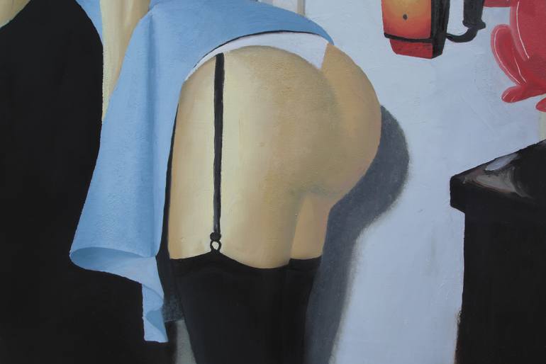 Original Minimalism Politics Painting by Alex Sandulescu