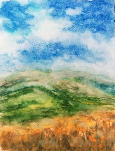 Original Fine Art Landscape Paintings From Kazakhstan For Sale