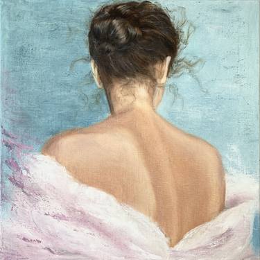 Painting Art & Collectibles Original nude woman oil on canvas signed