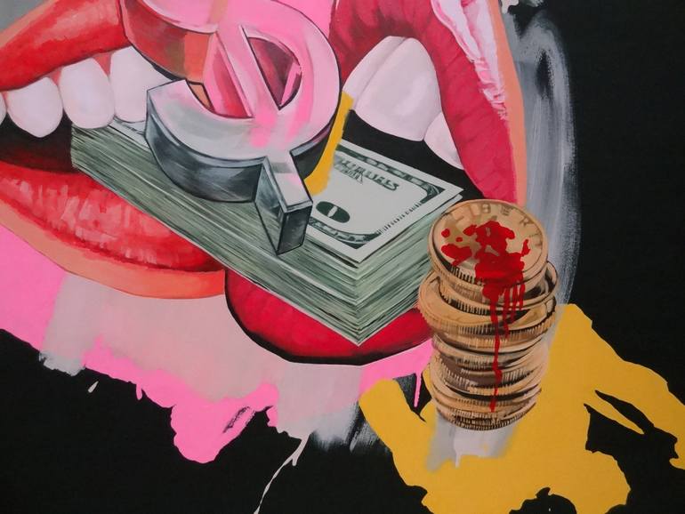 Original Expressionism Politics Painting by Elena Rato