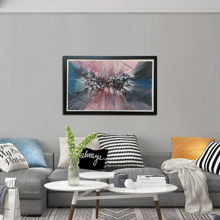 Original Abstract Expressionism Abstract Painting by Renan Santos