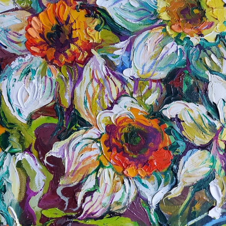 Original Impressionism Still Life Painting by Lada Stukan