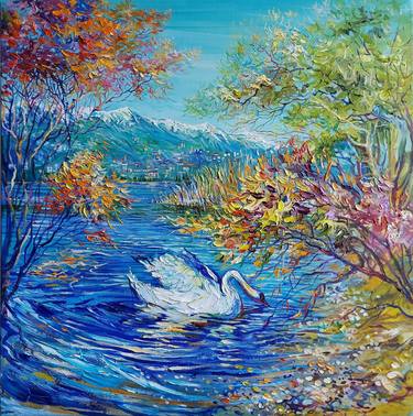 Original Impressionism Landscape Paintings by Lada Stukan