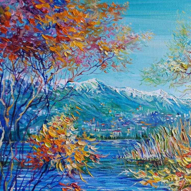 Original Impressionism Landscape Painting by Lada Stukan