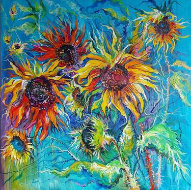 Original Floral Paintings by Lada Stukan